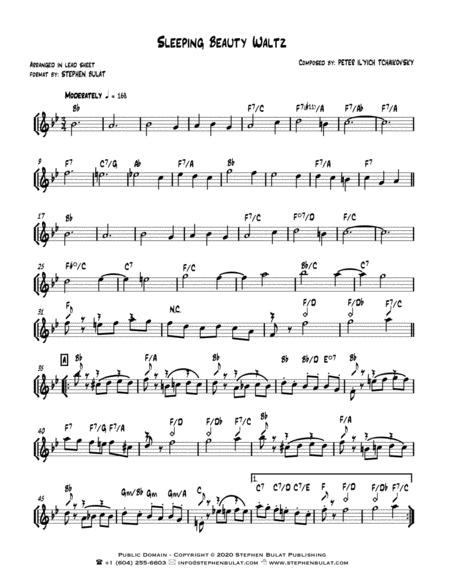 Sleeping Beauty Waltz Tchaikovsky Lead Sheet Key Of Bb Page 2