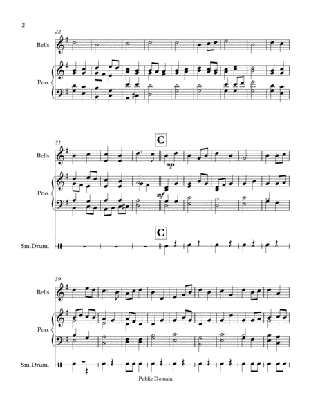 Small Handbell Choir It Est Ne He Is Born With Tableless Option Page 2