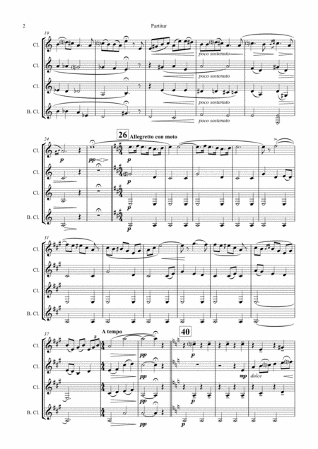 Solveigs Song From Peer Gynt Suite Clarinet Quartet Page 2