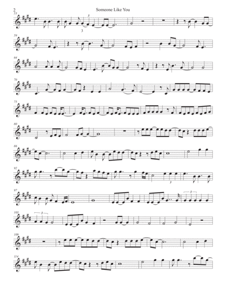 Someone Like You Bari Sax Page 2