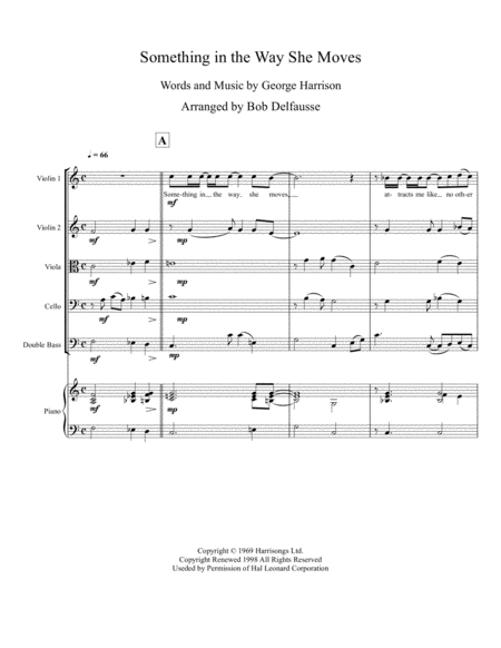 Something In The Way She Moves For String Orchestra Page 2