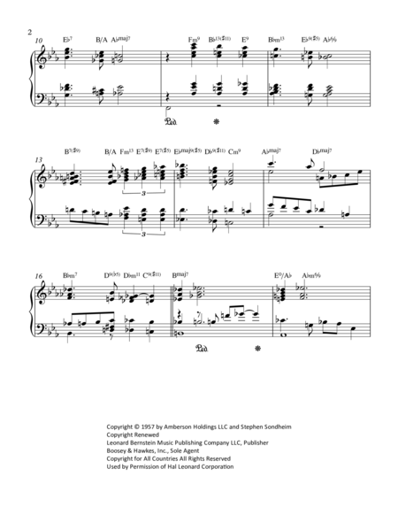 Somewhere Piano Arrangement By Erik Kihss Page 2