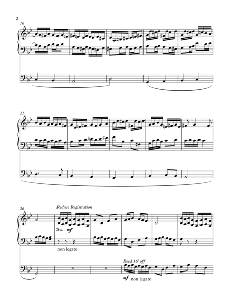 Sonata In G For Organ Scherzo Page 2