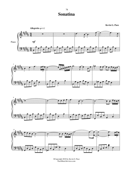 Sonatina Original Piano Solo Page 2