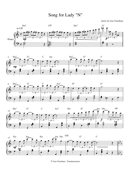 Song For Lady N For Piano Solo Page 2