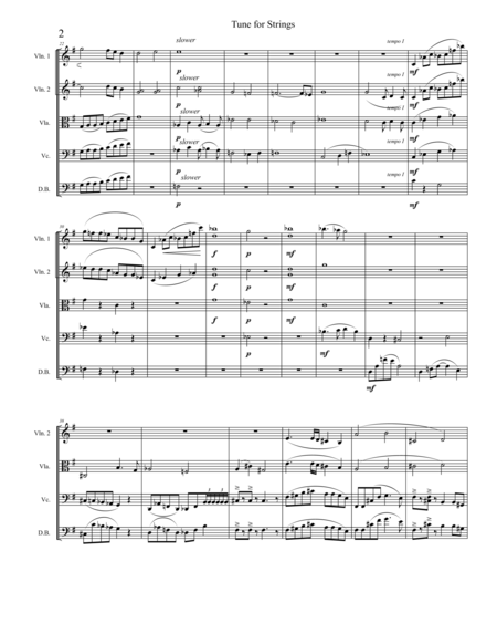 Song For Strings Page 2