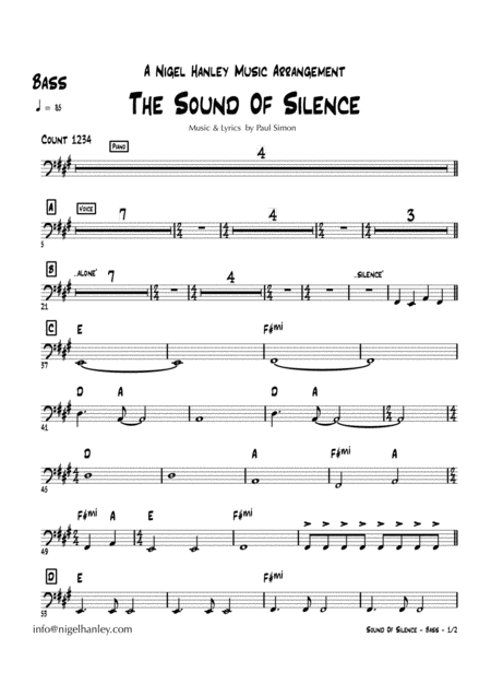 Sound Of Silence F Mi 4pc Pop Rock Band Chart Page 2