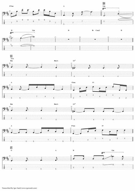 Spread Your Wings Queen John Deacon Complete And Accurate Bass Transcription Whit Tab Page 2