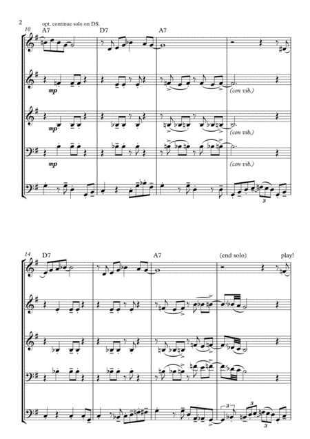St Louis Blues For Brass Quartet Page 2