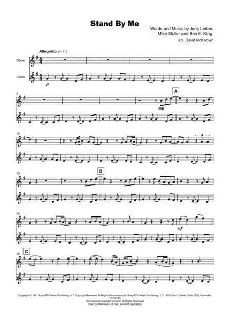 Stand By Me Oboe And Violin Duet Page 2