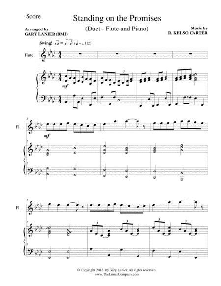 Standing On The Promises Flute Piano And Flute Part Page 2