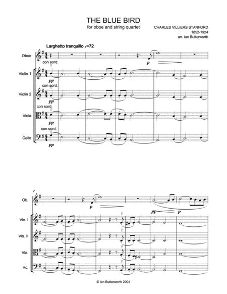 Stanford The Blue Bird For Oboe And String Quartet Page 2