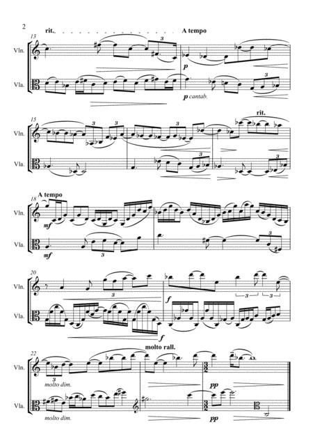 Starry Night Music For Violin Viola Page 2