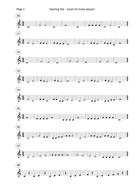 Starting Out A Short Method For Brass Instruments Page 2