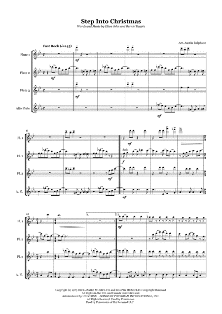 Step Into Christmas Flute Quartet Page 2