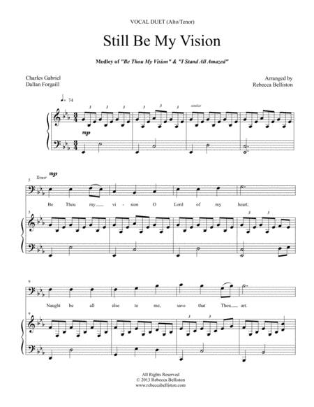 Still Be My Vision Alto Tenor Vocal Duet Page 2