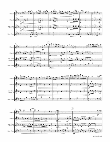 Still Still Still Christmas Song Flute Trio Page 2