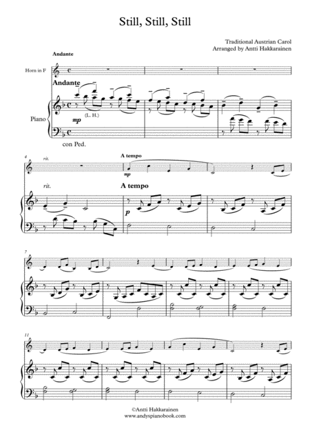 Still Still Still Horn Piano Page 2