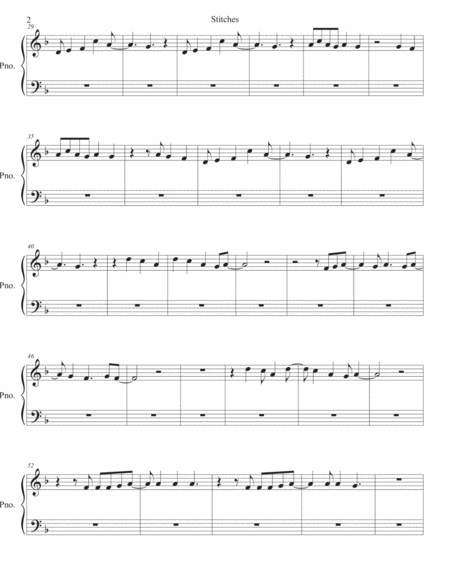 Stitches Piano Page 2