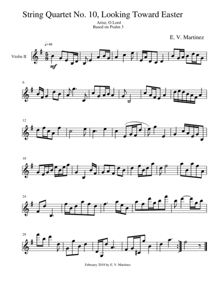 String Quartet No 10 Looking Toward Easter Parts Page 2