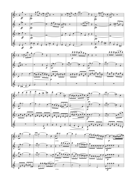 String Quartet Op 18 No 4 For Saxophone Quartet Satb Page 2