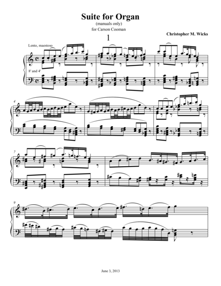 Suite For Organ Page 2