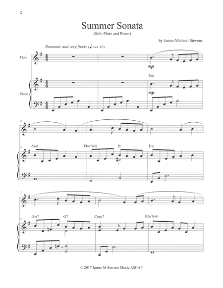 Summer Sonata Romantic Flute Piano Page 2