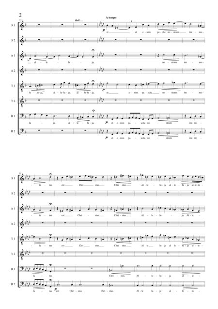 Surrexit Pastor Bonus Easter Ssaattbb Choir A Cappella Page 2