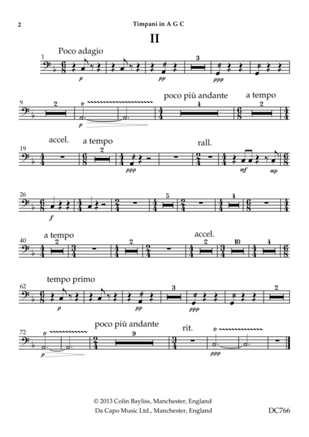 Symphony No 7 Classical Parts For Timpani Percussion And Strings Page 2