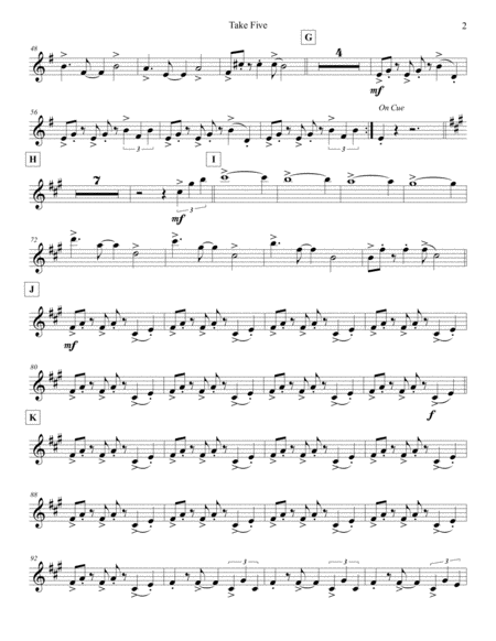 Take Five Bass Flute Page 2