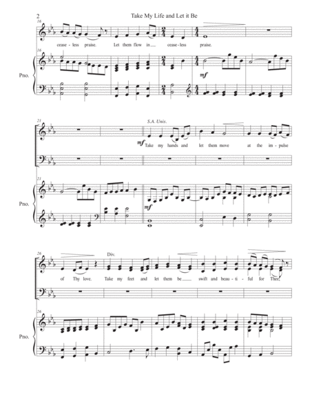 Take My Life And Let It Be Satb Page 2