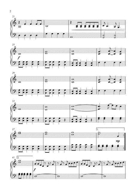 Take On Me For Easy Piano Page 2