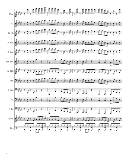 Take On Me Marching Band Page 2