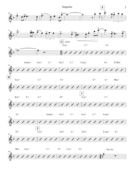 Tangerine Violin 1 Page 2