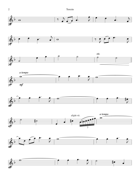 Terezin Solo Violin Part Page 2