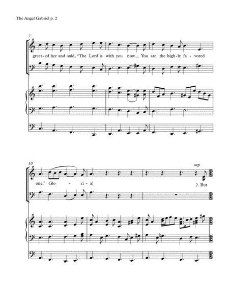 The Angel Gabriel Choral Anthem Page 2