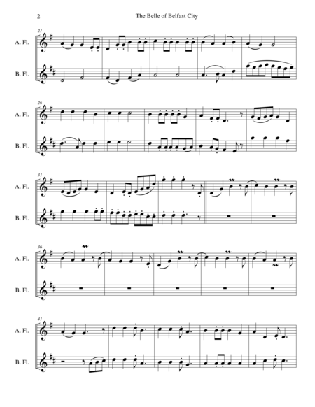 The Belle Of Belfast City For Alto And Bass Flute Page 2