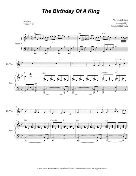 The Birthday Of A King For Flute Or Violin Solo And Piano Page 2