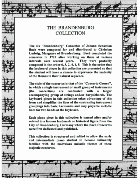 The Brandenburg Piano Solo Collection 3 Hauptstrasse Page 2