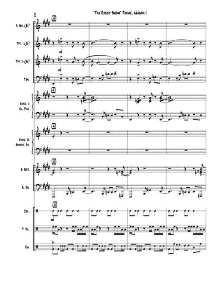 The Cosby Show Theme Season 1 Full Score Set Of Parts Page 2