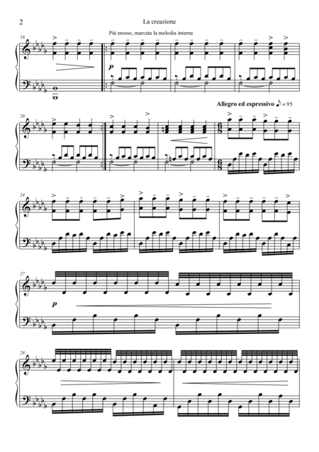 The Creation Original Composition Page 2