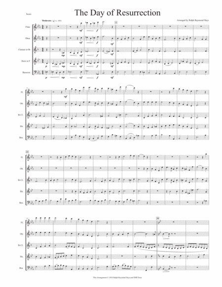 The Day Of Resurrection For Woodwind Quintet Page 2