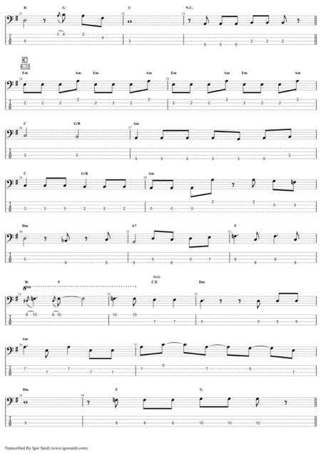 The Fairy Fellers Master Stroke Queen John Deacon Complete And Accurate Bass Transcription Whit Tab Page 2