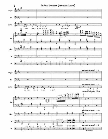 The Final Countdown Postmodern Jukebox Full Score Set Of Parts Page 2