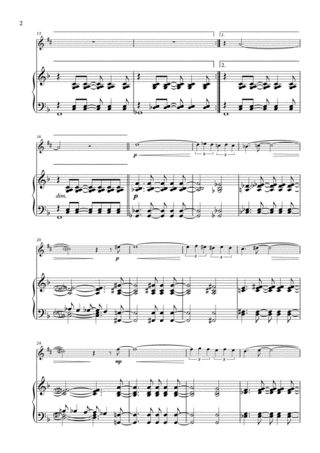 The Girl From Ipanema For Alto Saxophone And Piano Page 2