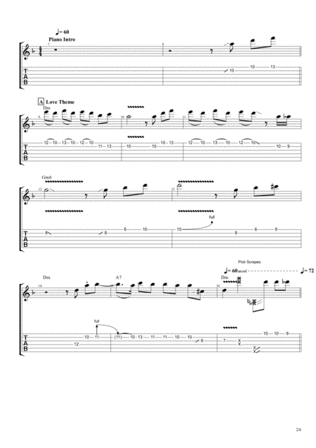The Godfather Love Theme Electric Guitar Solo Page 2