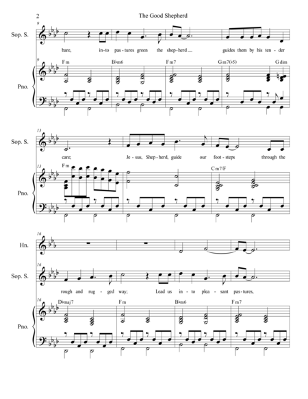 The Good Shepherd Full Score Page 2