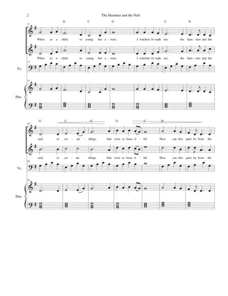 The Hammer And The Nail Good Friday Vocal Duet With Cello And Piano Page 2