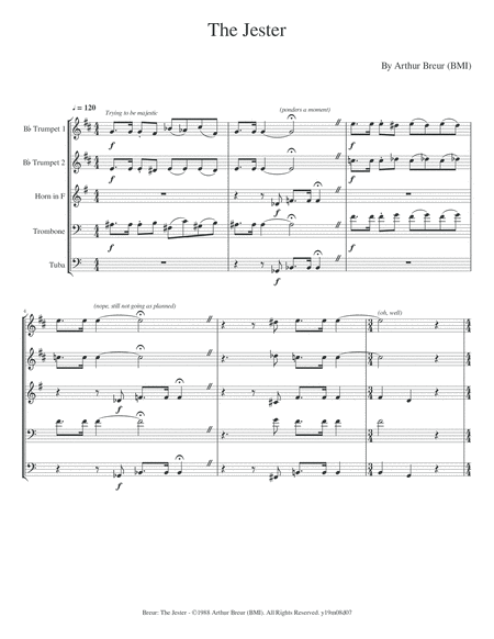 The Jester Brass Quintet Page 2