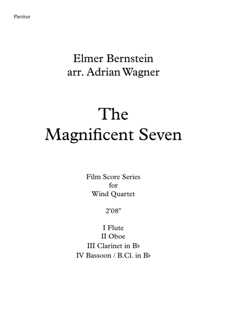 The Magnificent Seven Elmer Bernstein Wind Quartet Arr Adrian Wagner Page 2